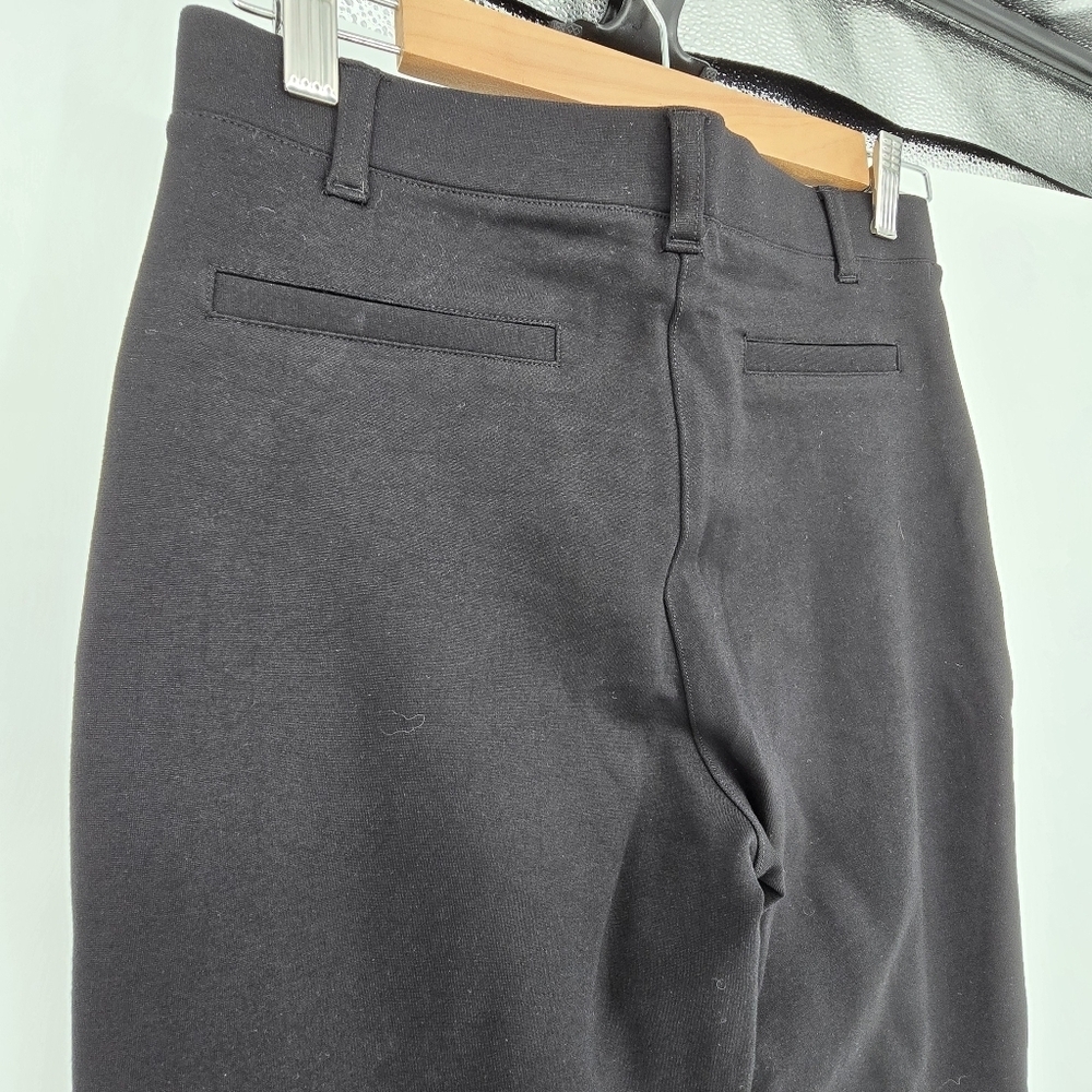 Quince Ultra-Stretch Ponte Straight Leg Pants black size small - Picture 4 of 8